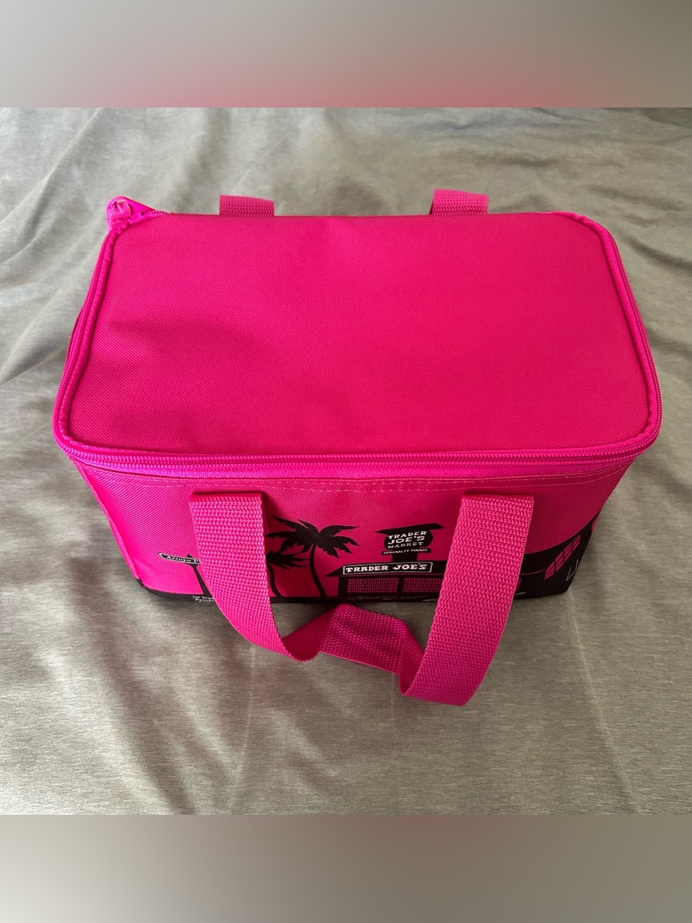 Trader Joe's Pink Insulated Lunch Tote - Picture 2 of 7